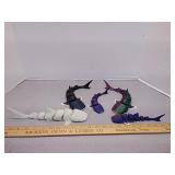 3D printed articulated figures- sharks