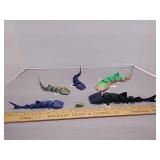 3D printed articulated figures- sharks +