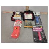 First aid kit, rope, Saber alarm and practice