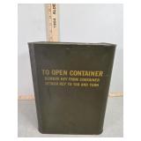 M9A1 field mask can, sealed