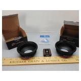 Leofoto BA-100 Half Bowl Video Head Adapter x2 &