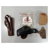 4 Leather Holsters - Triple K 39-20, 5 1/2 RH,