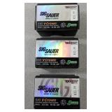 X3 Sig Sauer 9mm 90gr JHP bullets 100 / box