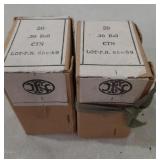 Empty FN 30cal paper ammo boxes