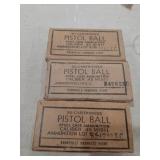 3 boxes military 1911 ammunition 45ACP