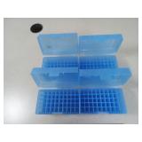 4 plastic ammo cases reloading - 50 rd capacity ea
