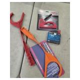 Throwers and target stapler.