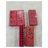 Herters plastic ammo boxes. Marked 257