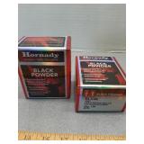 X2 100 ct Hornady Black Powder 54 cal .530 Lead