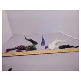 3D printed articulated figures- sharks, Dragon +