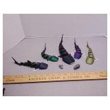 3D printed articulated figures- sharks +