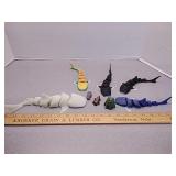 3D printed articulated figures-sharks +