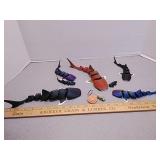 3D printed articulated figures- sharks +