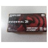 50 rds Federal 30 Super Carry ammo ammunition