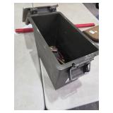 Plastic Ammo can with contents