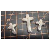 *x3 silver crosses, 999 silver pour, 1, 1oz, 2