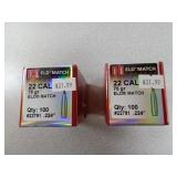 X2 Bullet  22 Cal 75gr ELD Match 100 in Box