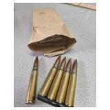21 RPR rifle ammo in paper, on clips