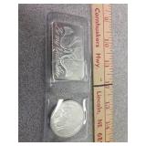 *x2 1oz 999silver round and bar, Silvertown and