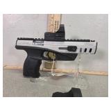 Walther, SP22M2, 22LR pistol with red dot.