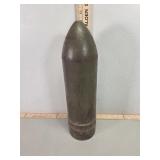 Unfired canister 105mm shell, 1975,