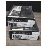 X2 ammo 22 Nosler 77gr 20 rds/box ammunition