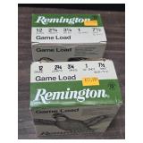 50 rds 12 ga shotgun shells Remington ammo