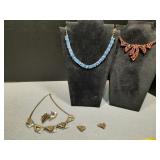 Costume Jewelry necklaces & Clip Earrings