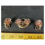 NOS Coro Scattwe Pin Set - vintage marked