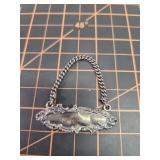 Antique sterling silver ID tag
