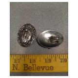 Vintage silver Whiting & Davis earrings - marked