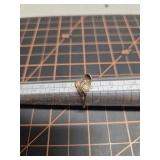 10k marked gold ring size 7 BHG style.