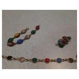 Colorful Beaded Bracelets & earrings