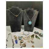 Assorted costume Jewelry Necklaces, bracelets,