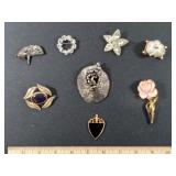 Assorted Vintage Pins, & Pendents