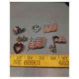 Patriotic vintage jewelry collection