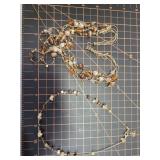 Vintage brown bead necklaces
