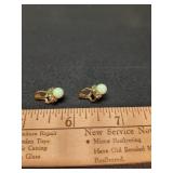 Antique Uranium Glass Earrings