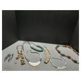 Assorted vintage costume jewelry Beaded