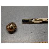 Marked Monet ring & brooch gold tone