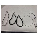 Vintage cord necklaces velvet, leather