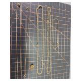 Various gold tone chains