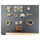 Assorted Vintage Pins,  Jewelry