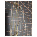 Gold tone bracelet and necklace