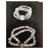 x2 vintage crystal bracelets