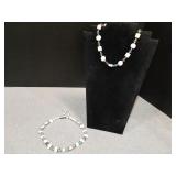 x2 West Germany marked milk glass & crystal