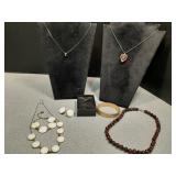 Assorted costume Jewelry necklaces, bracelets
