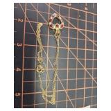 Nos vintage heart pendant