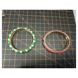 x2 vintage hinge bracelets