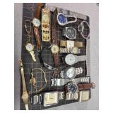 Watches Elgin, timex, fossil,